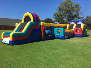 Obstacle Courses Bouncy Castle Hire In Wangara WA Perth Amusement