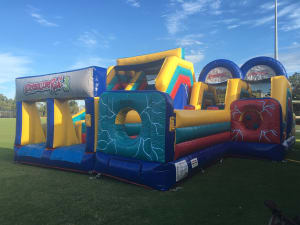 Obstacle Courses Bouncy Castle Hire In Wangara WA Perth Amusement