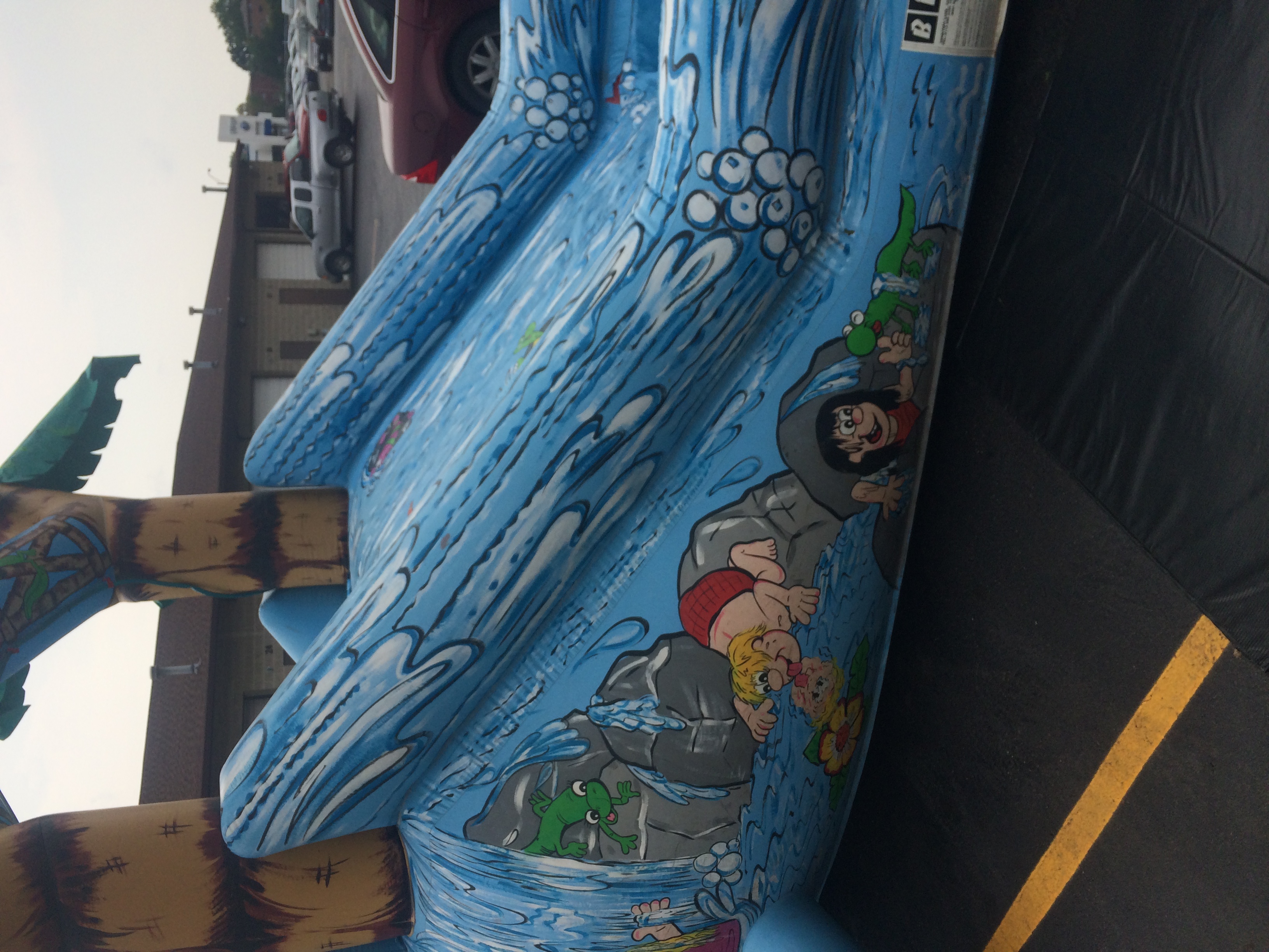10ft Waterslide With Pool Tropical Themed Rental - Bounce House Rental ...