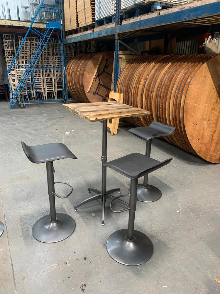 Rustic Poseur Tables Hire in Chorley