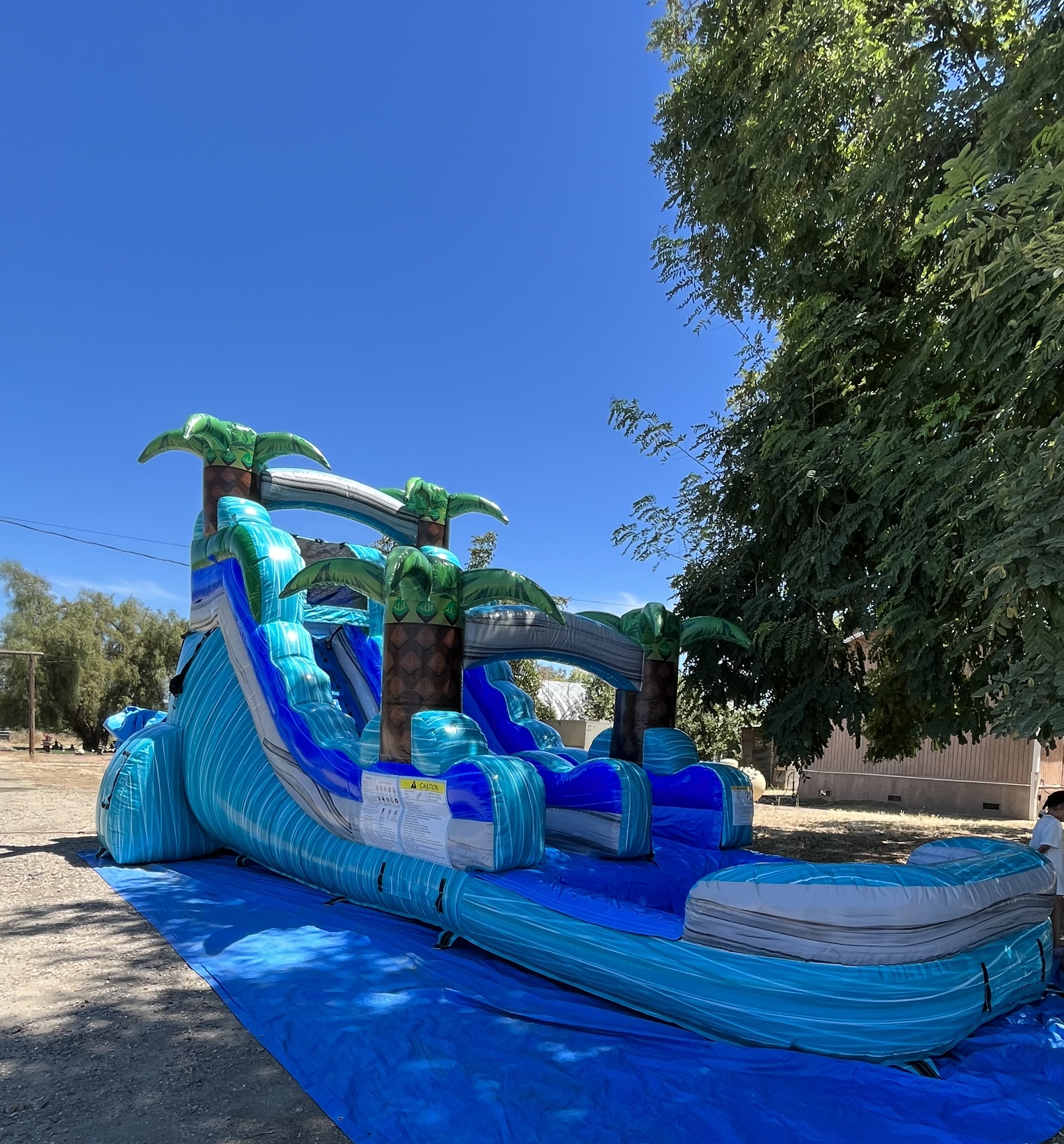 15’ Bahama Blast Single lane Water slide Best Bounce House and Water