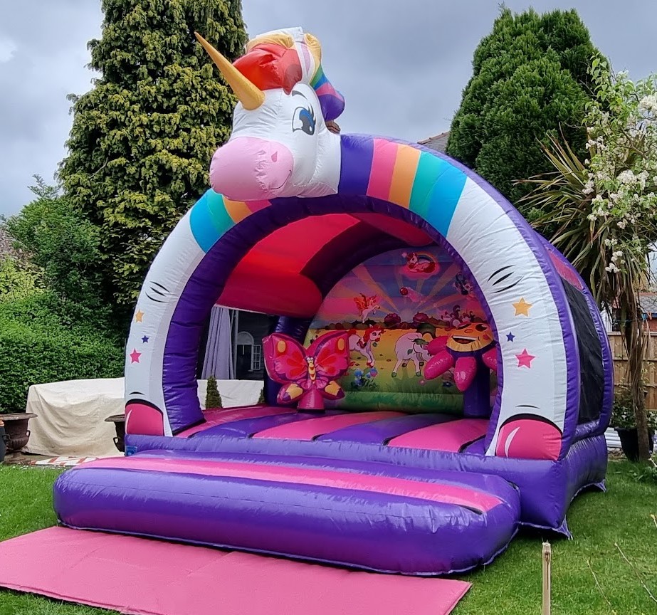 3D Unicorn Bouncy Castle Hire Born 2 Bounce