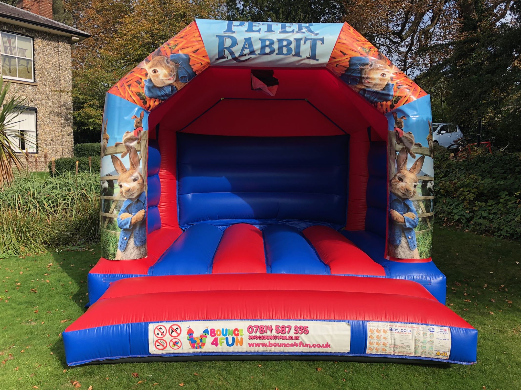 peter rabbit bouncy castle hire