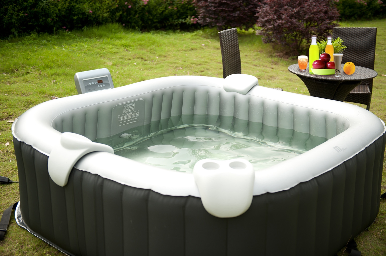 MSpa Alpine Lite Square Portable Hot Tub 6 seater £395 - FREE DELIVERY ...