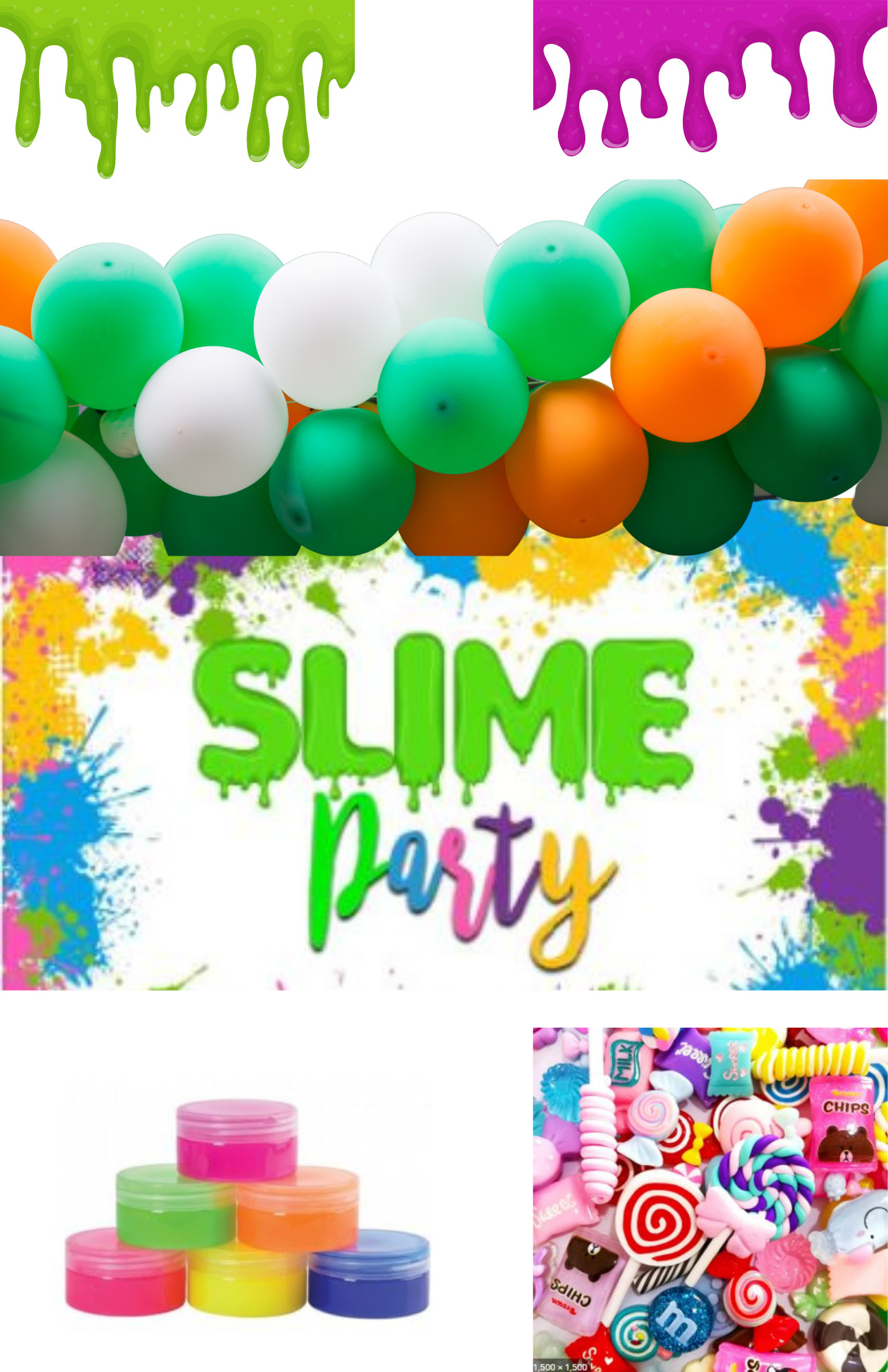 Slime Birthday Party VIP Passes