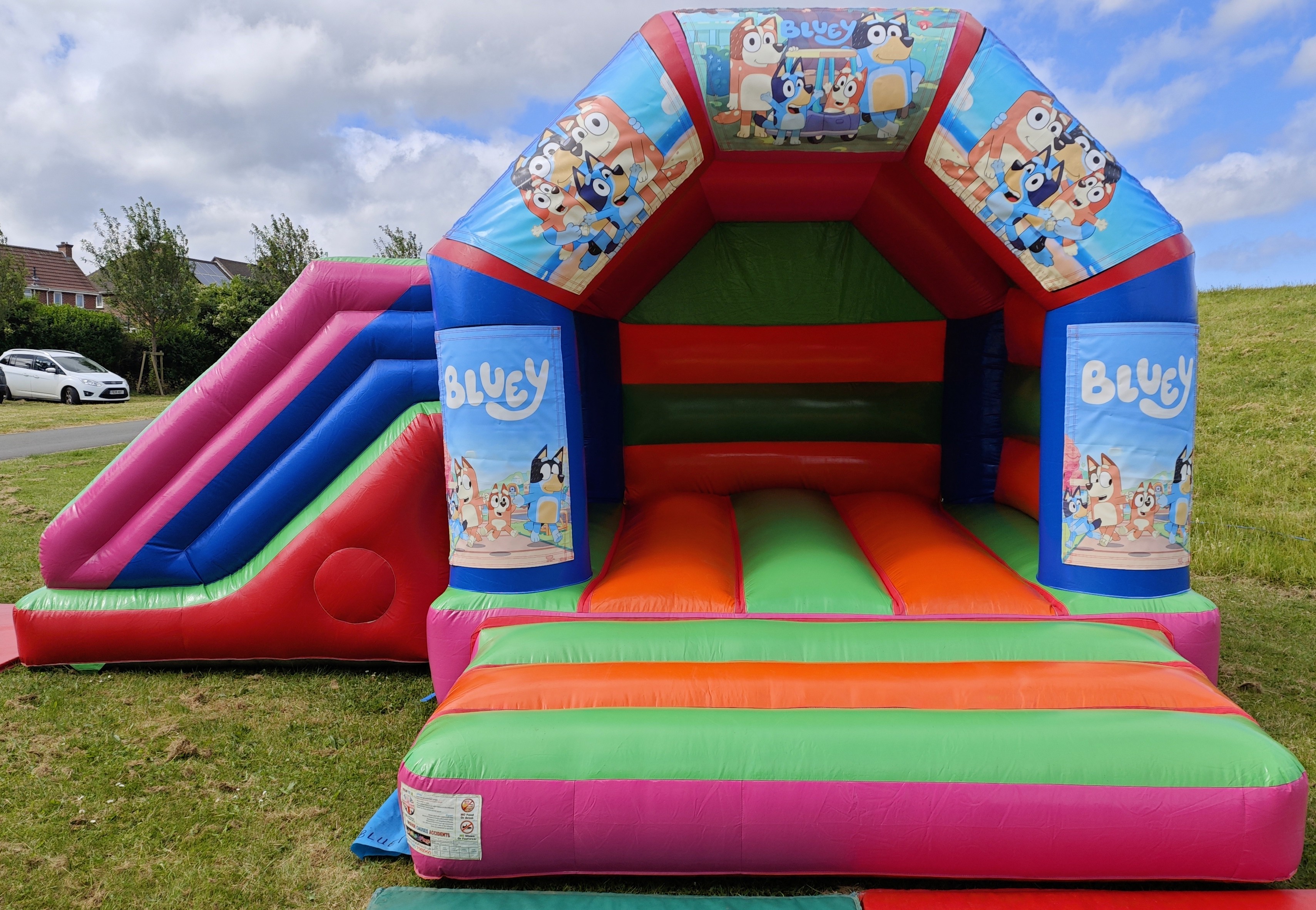 Bluey Bouncy Castle Side Slide - Bouncy Castle Inflatable Hire in ...