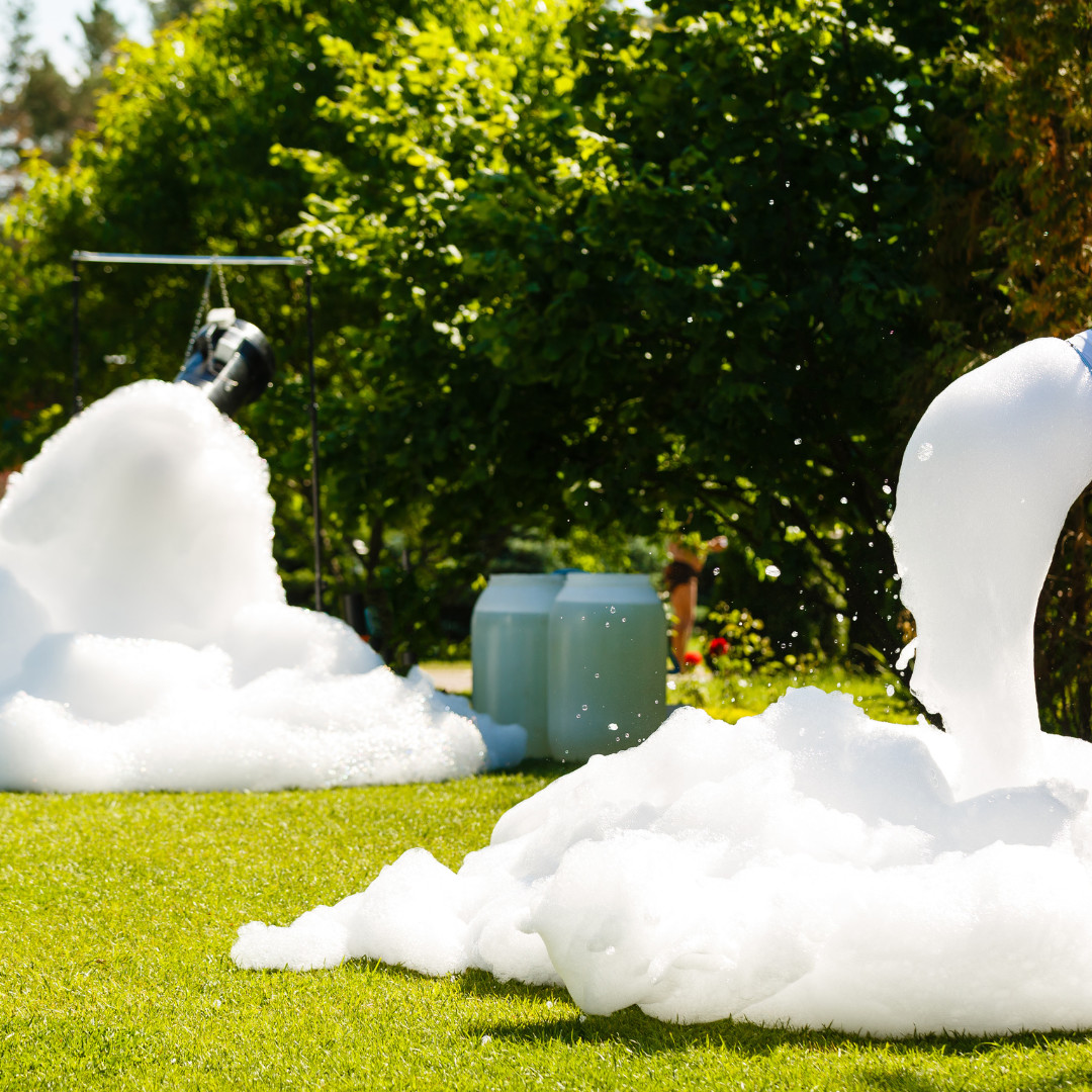 Foam Party Cannon Machine Hire Inflatable, Bouncy Castle