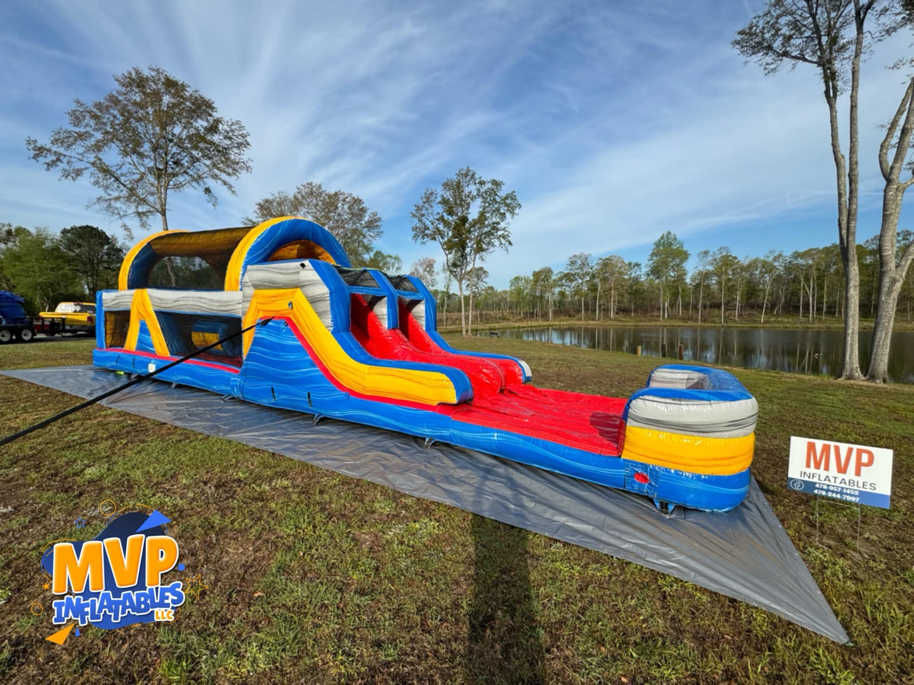 46ft Speedway Obstacle Course - Bounce House Rentals in Georgia | MVP ...