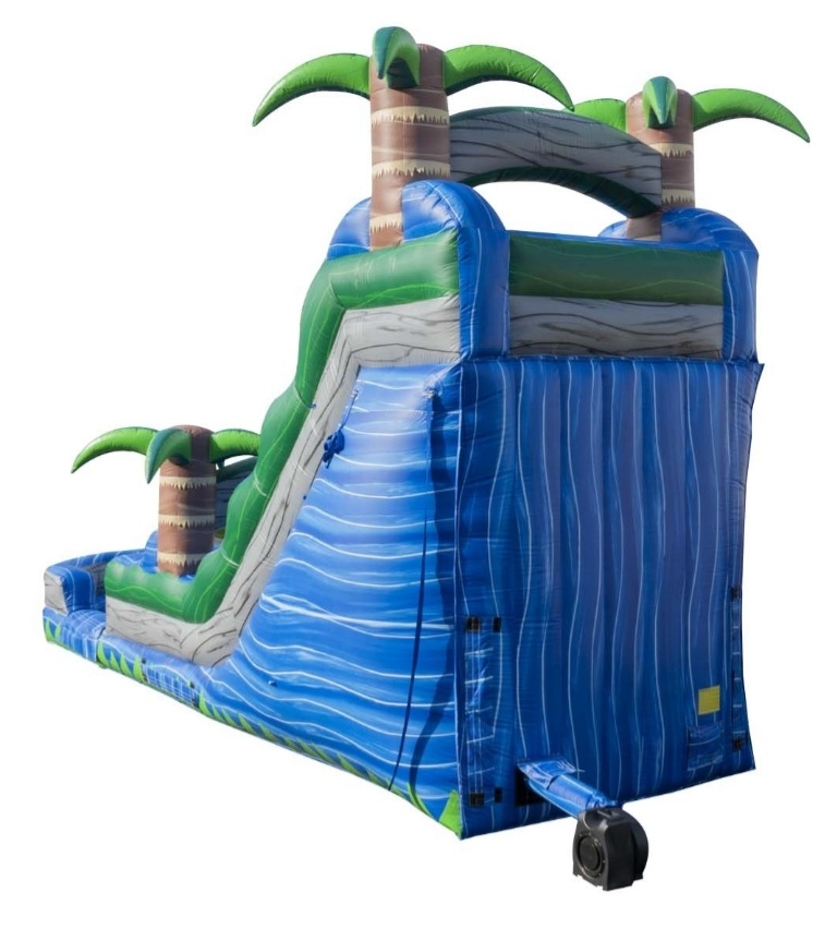 18ft Blue Crush Water Slide Bounce Houses, Waterslide rentals