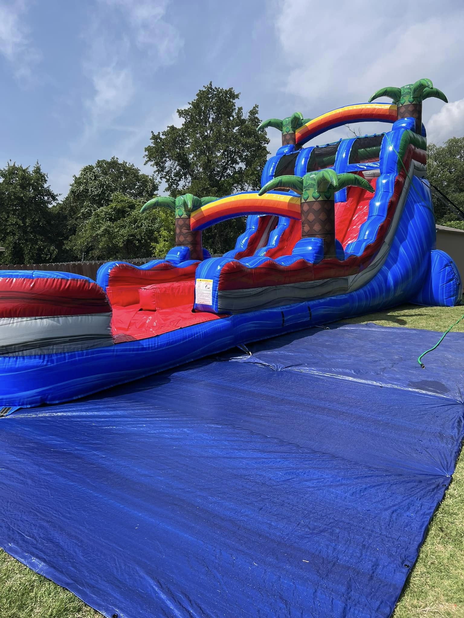 18 foot Baja Blast Dual Lane Bounce House Rentals in Azle
