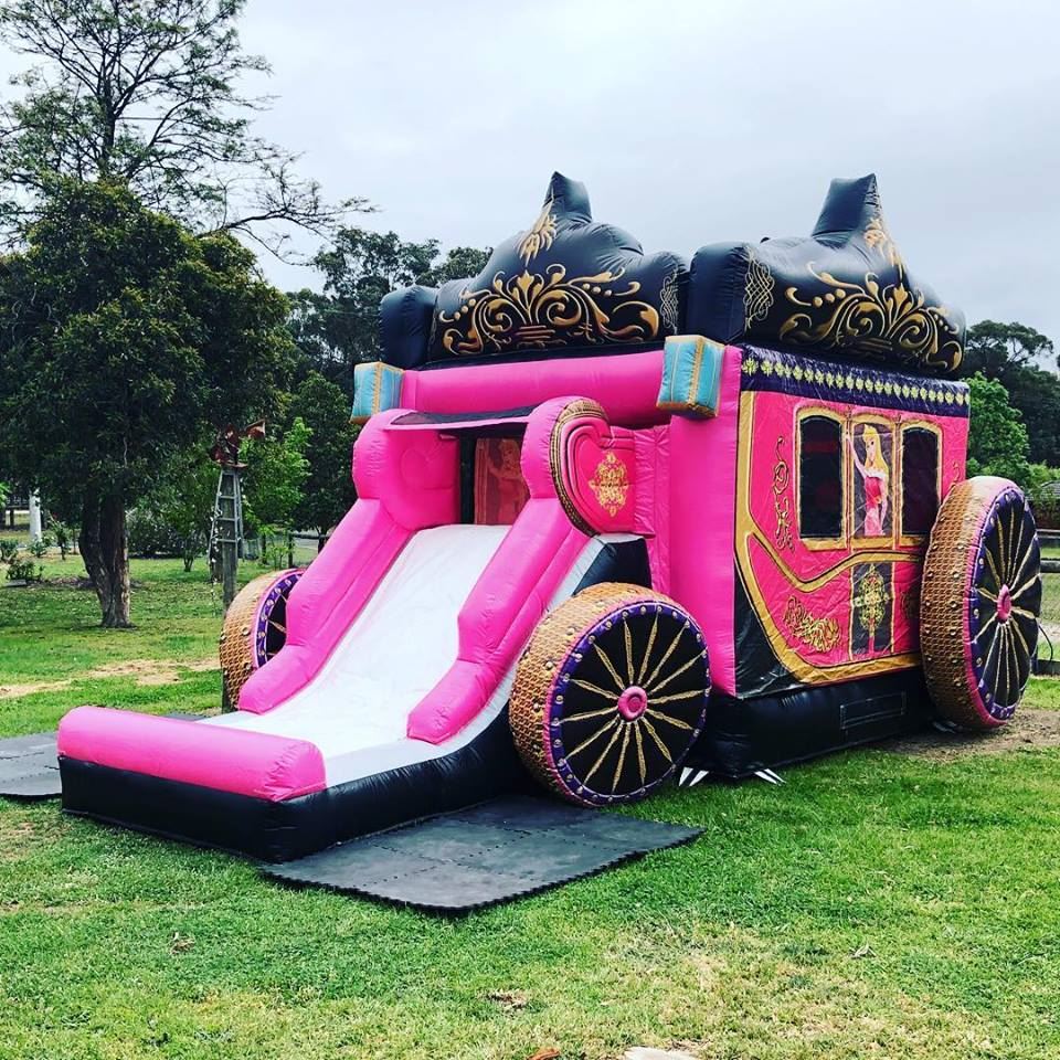 Princess Carriage Castle Jumping Castle Hire Brisbane, Jumping Castle