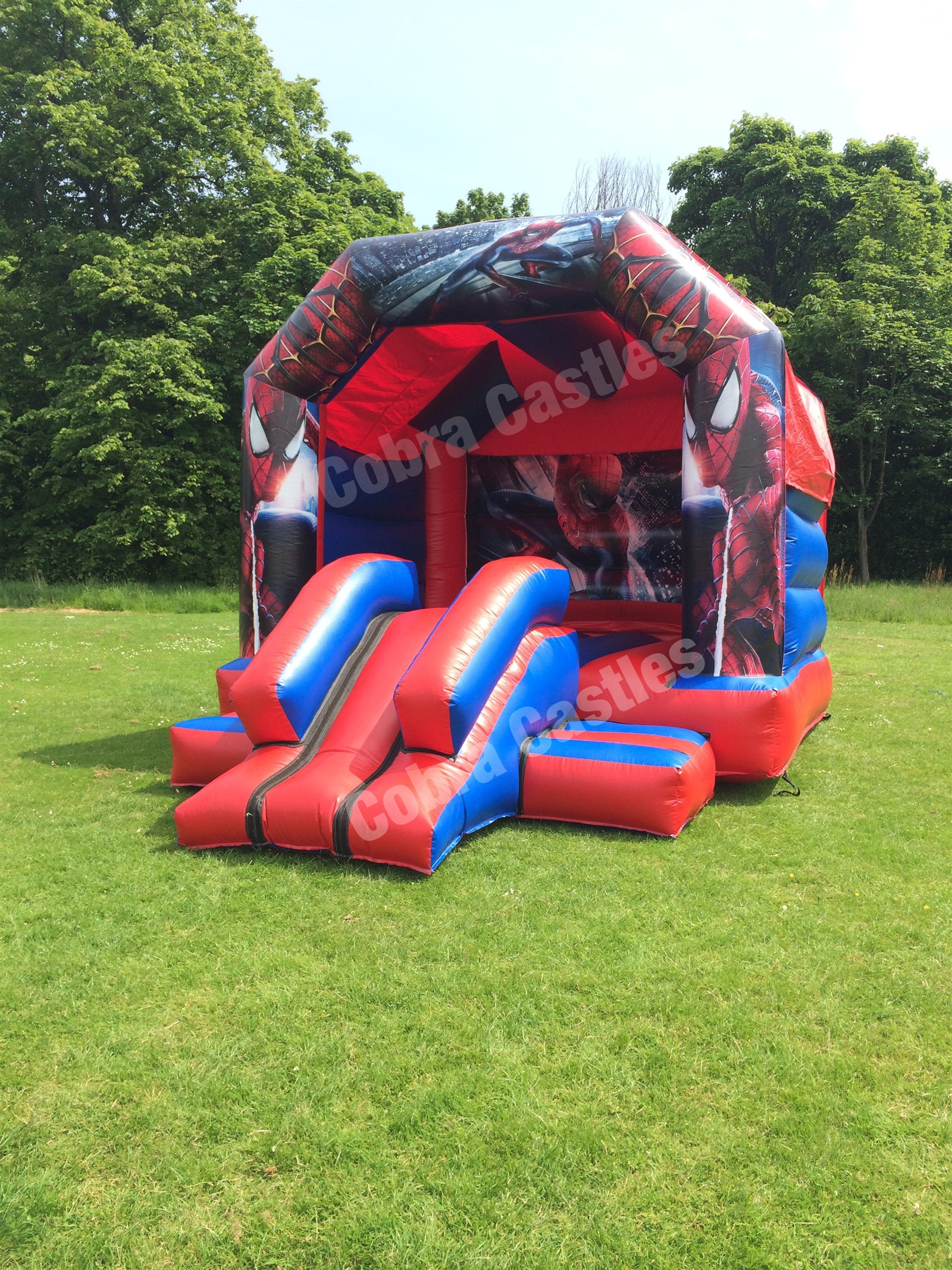 spiderman bouncy castle hire