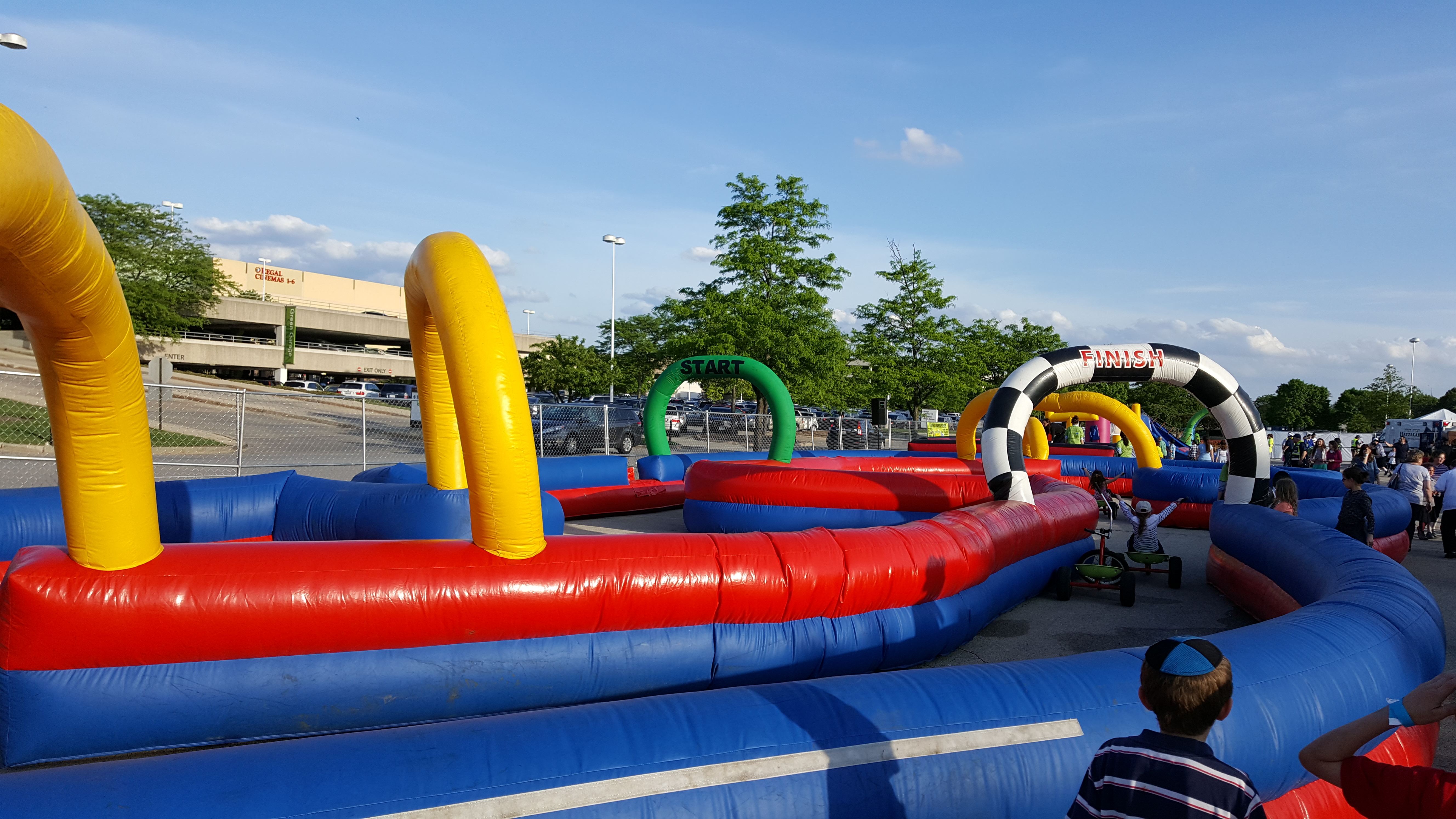 Inflatable Race Track Party Rentals in Lake County, Kenosha County