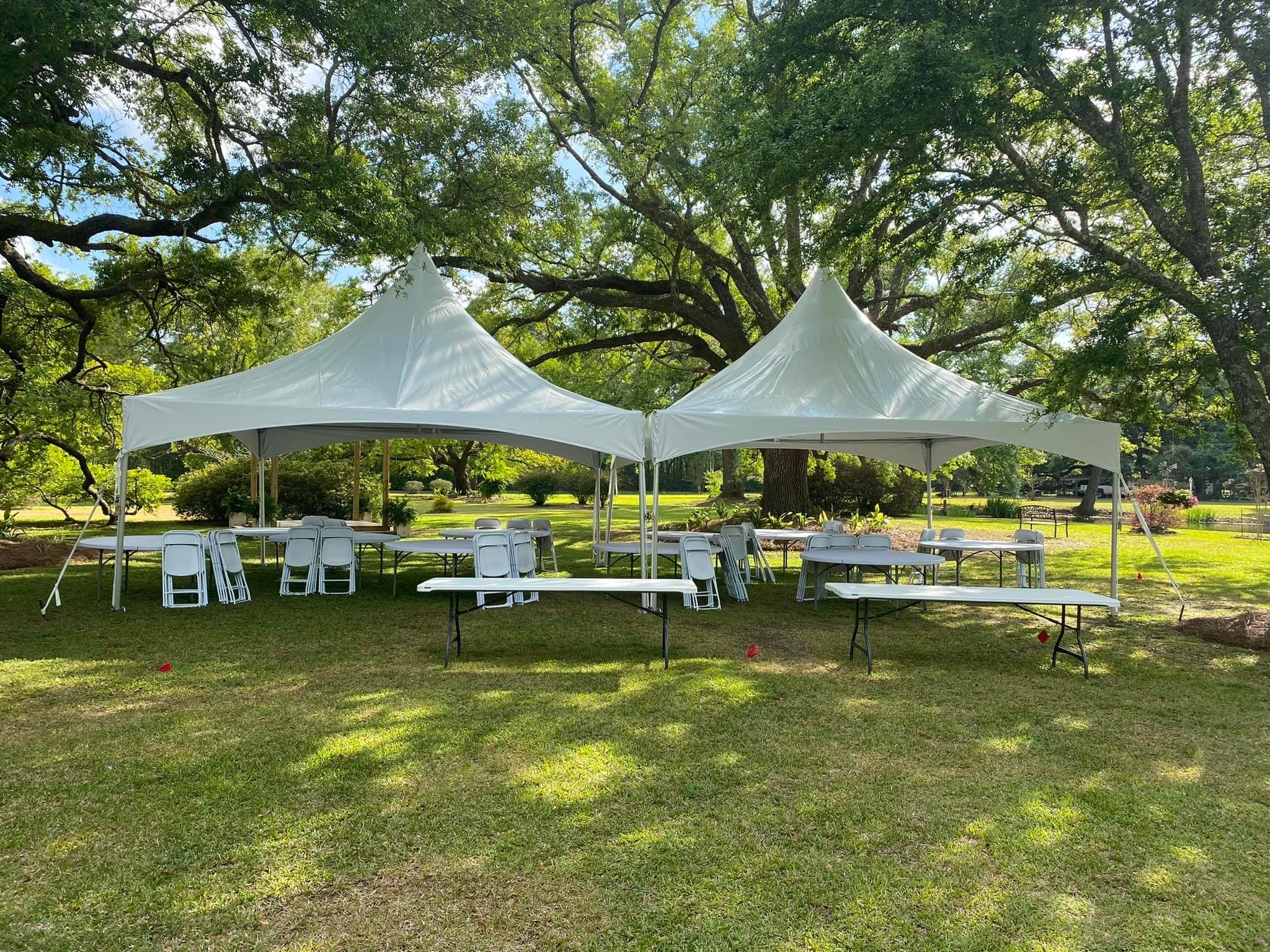 20x40 Deluxe High Peak Tent Best Rentals service in Florida, Volusia