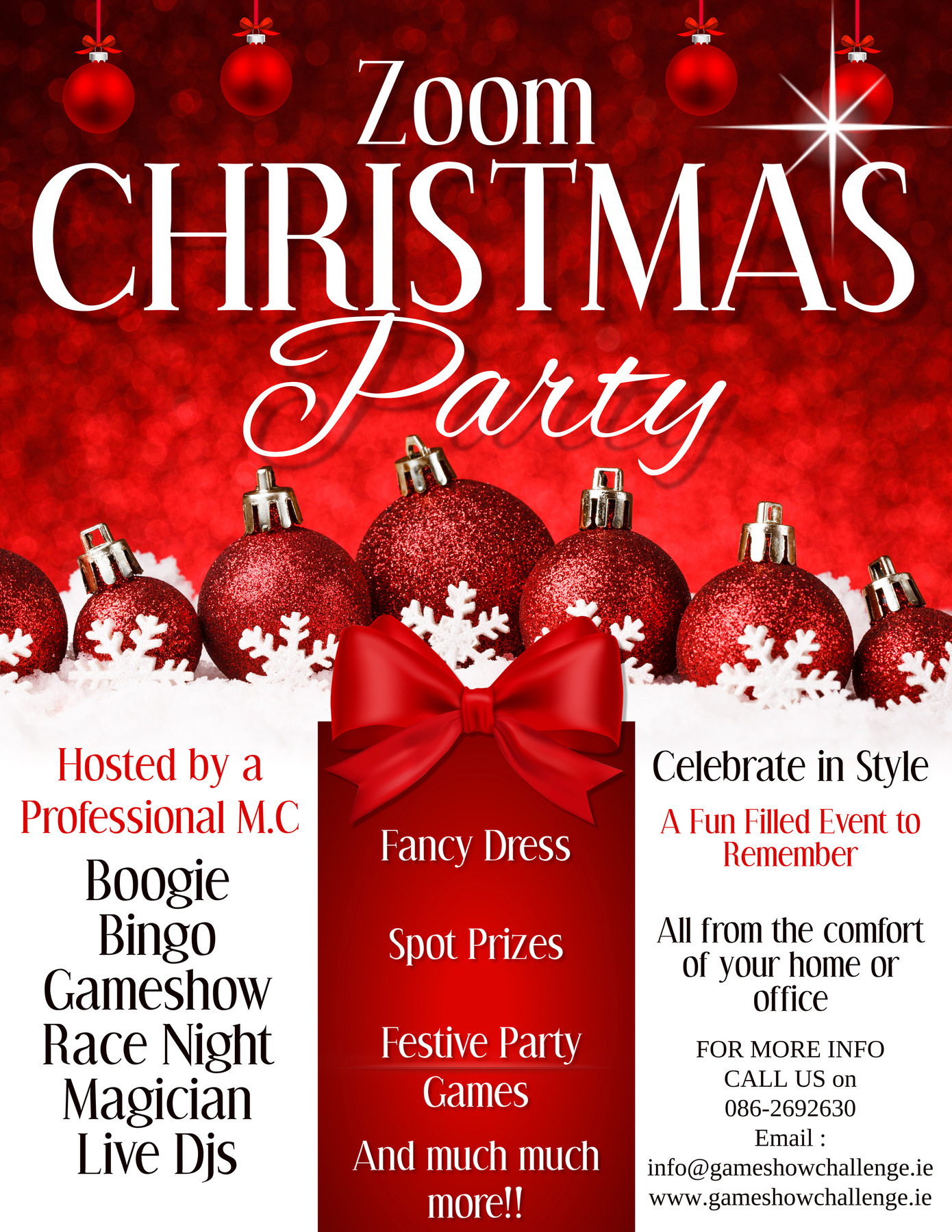 VIRTUAL CHRISTMAS PARTIES Event Party Hire In Ireland