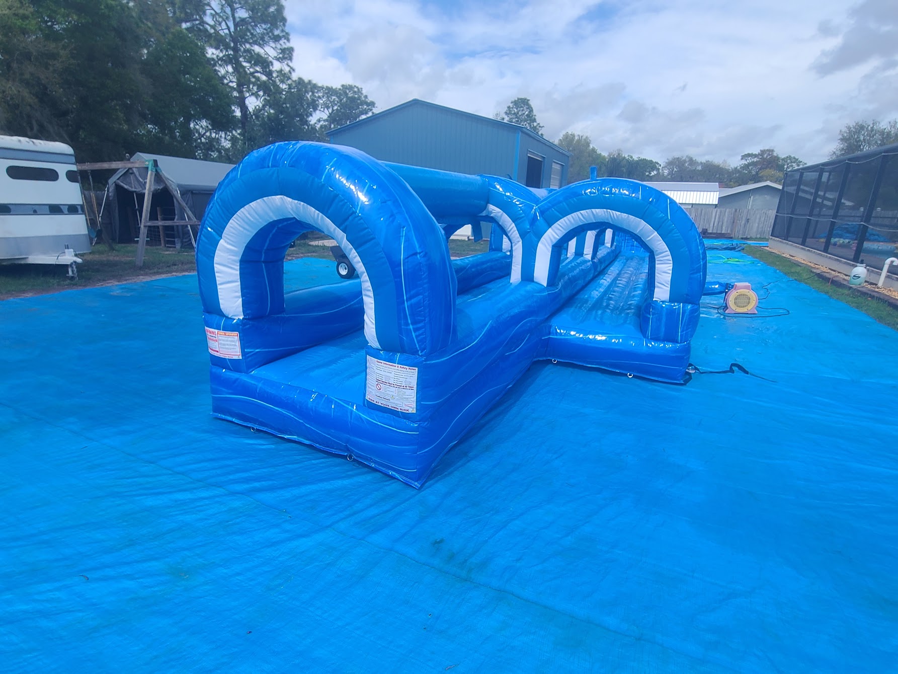 Blue Wave Double Lane Slip and Slide - Party and Inflatable Rentals in ...