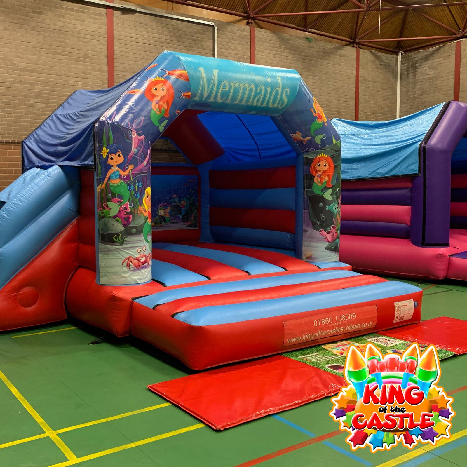 mermaid jumping castle hire