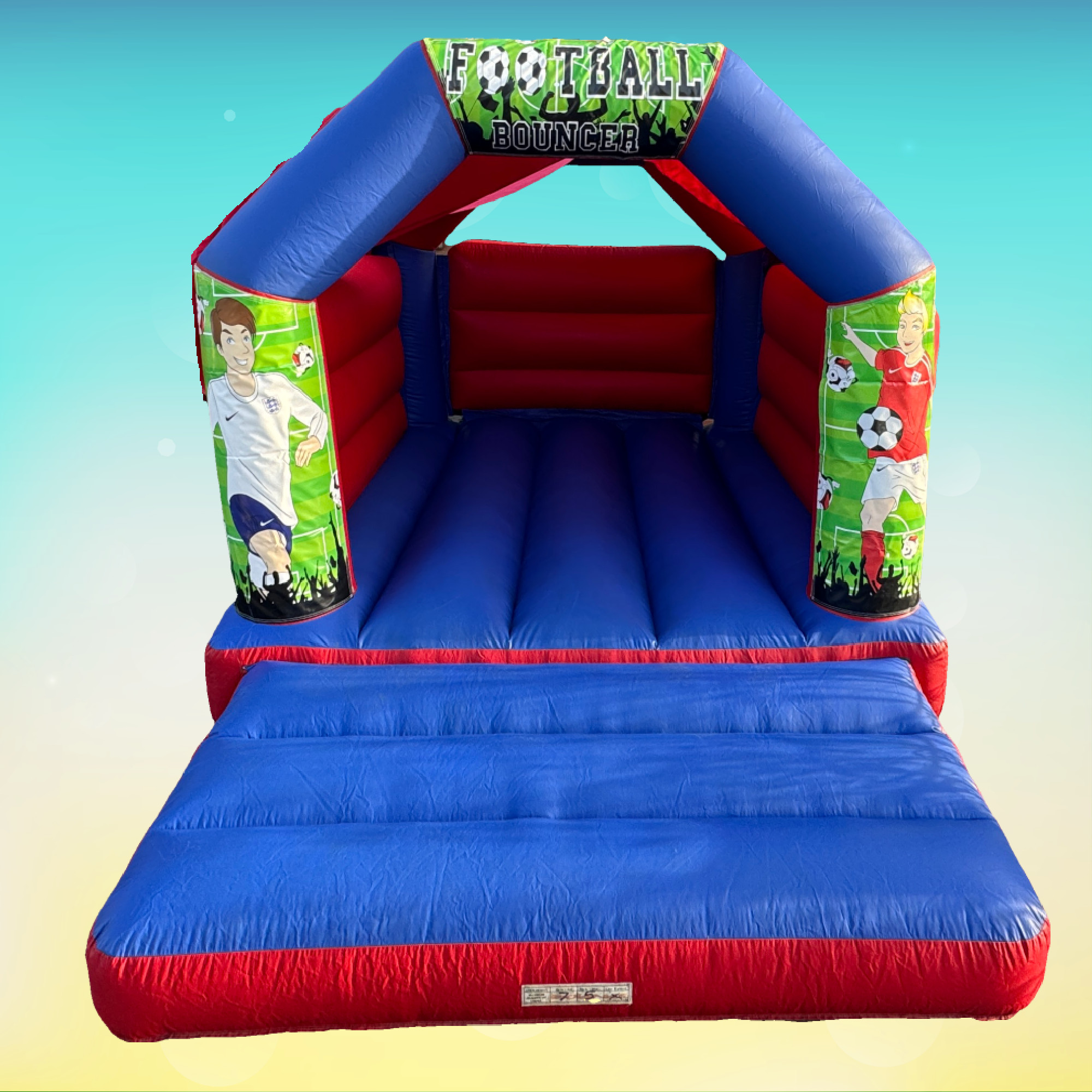 Football 12ft x 15ft Bouncy Castle - bouncy castle hire Birmingham