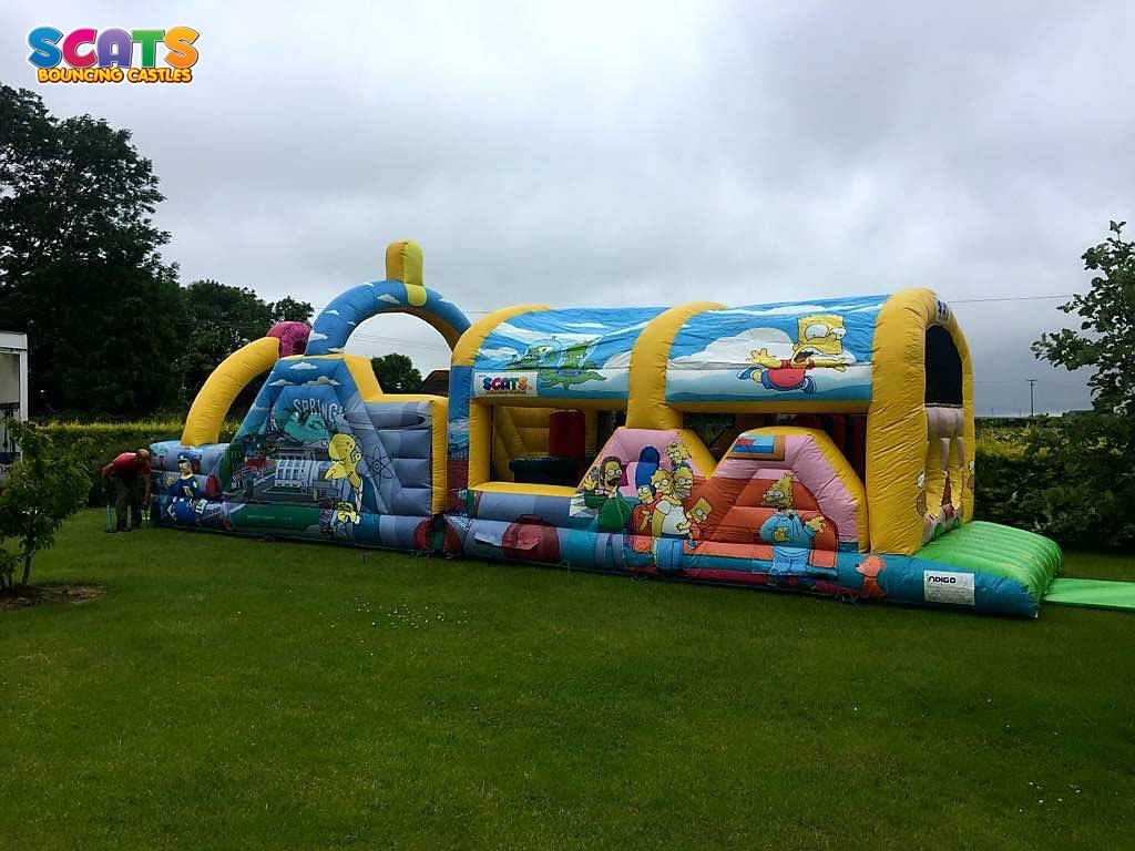 obstacle course bouncy castle hire
