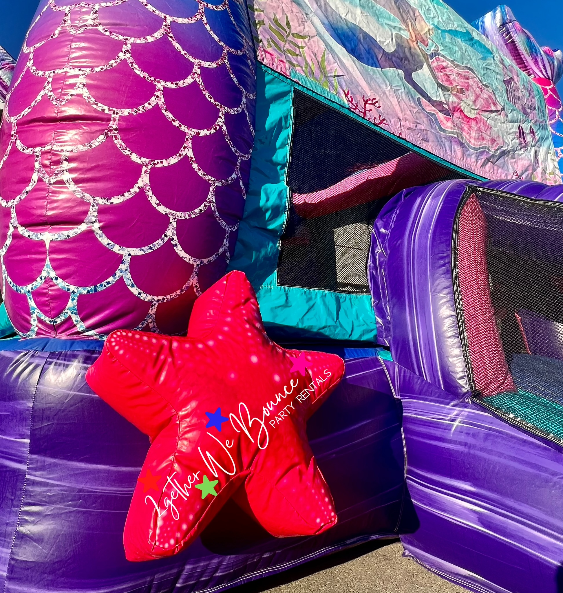 Mermaid Bounce House (Wet/Dry) Let’s Throw The Best Party 2gether