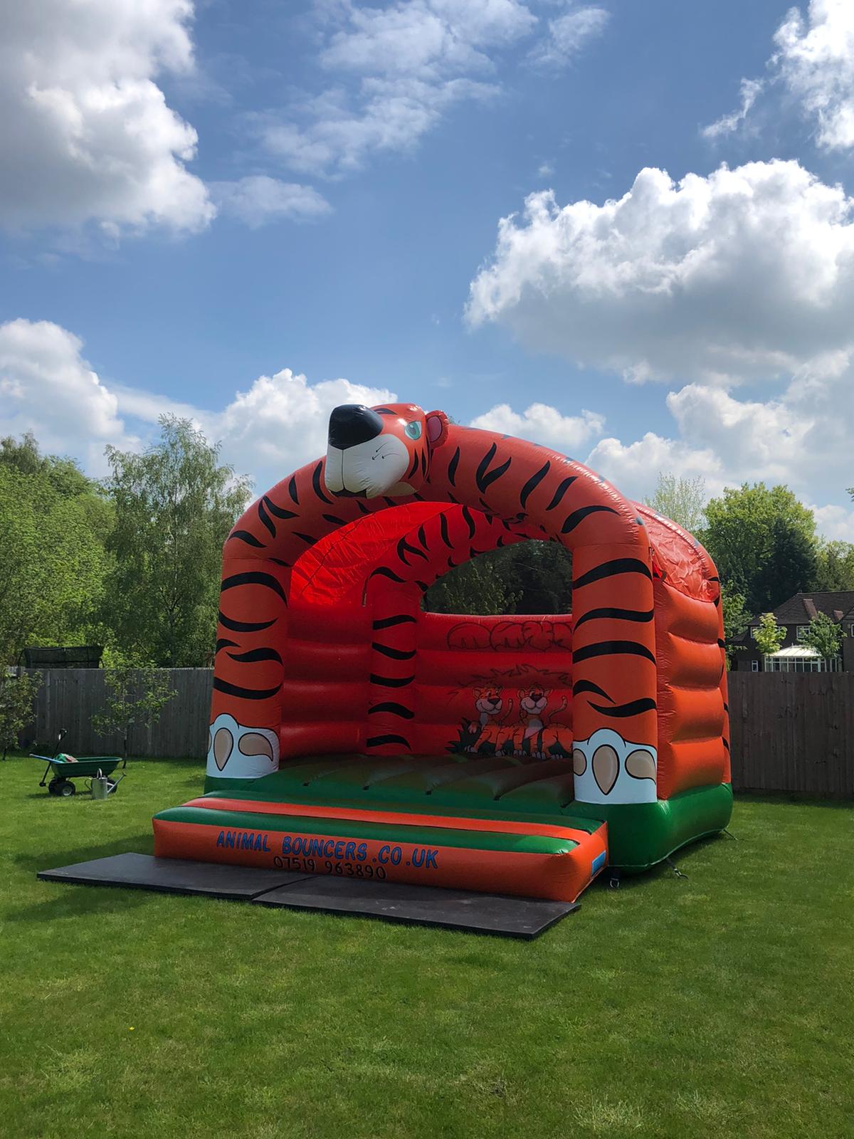 Tiger Adult Bouncy Castle - Bouncy Castle Hire, Fairground Attractions ...