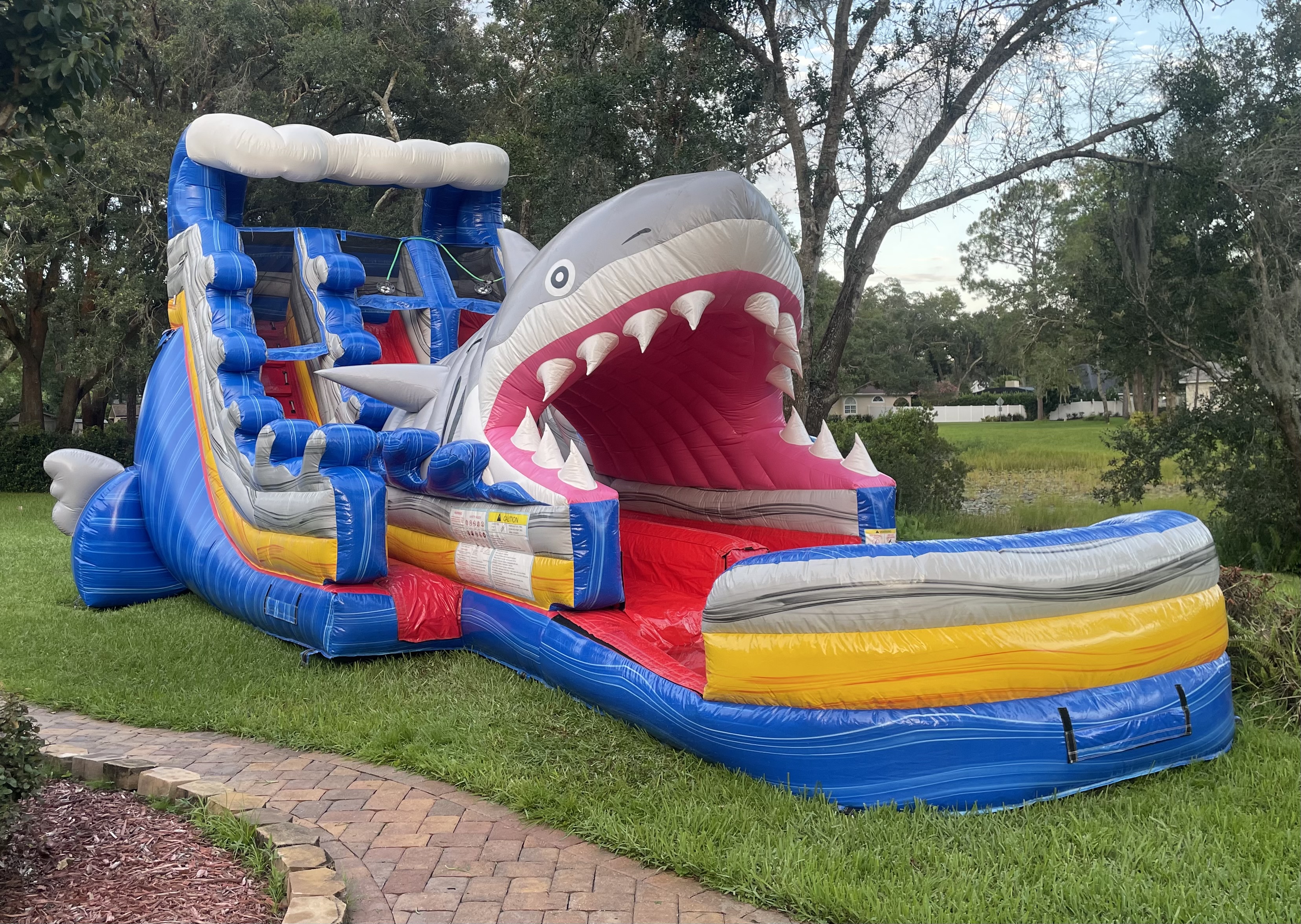 Shark Attack Water Slide 18ft - Hire in Fl | Platinum Partners Party ...