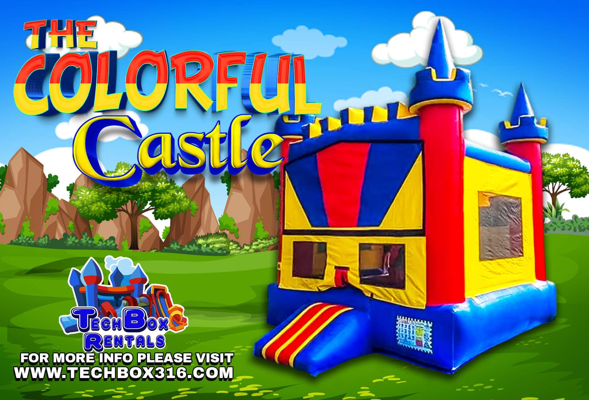 The Colorful Castle - Hire in Kansas | Techbox Rentals