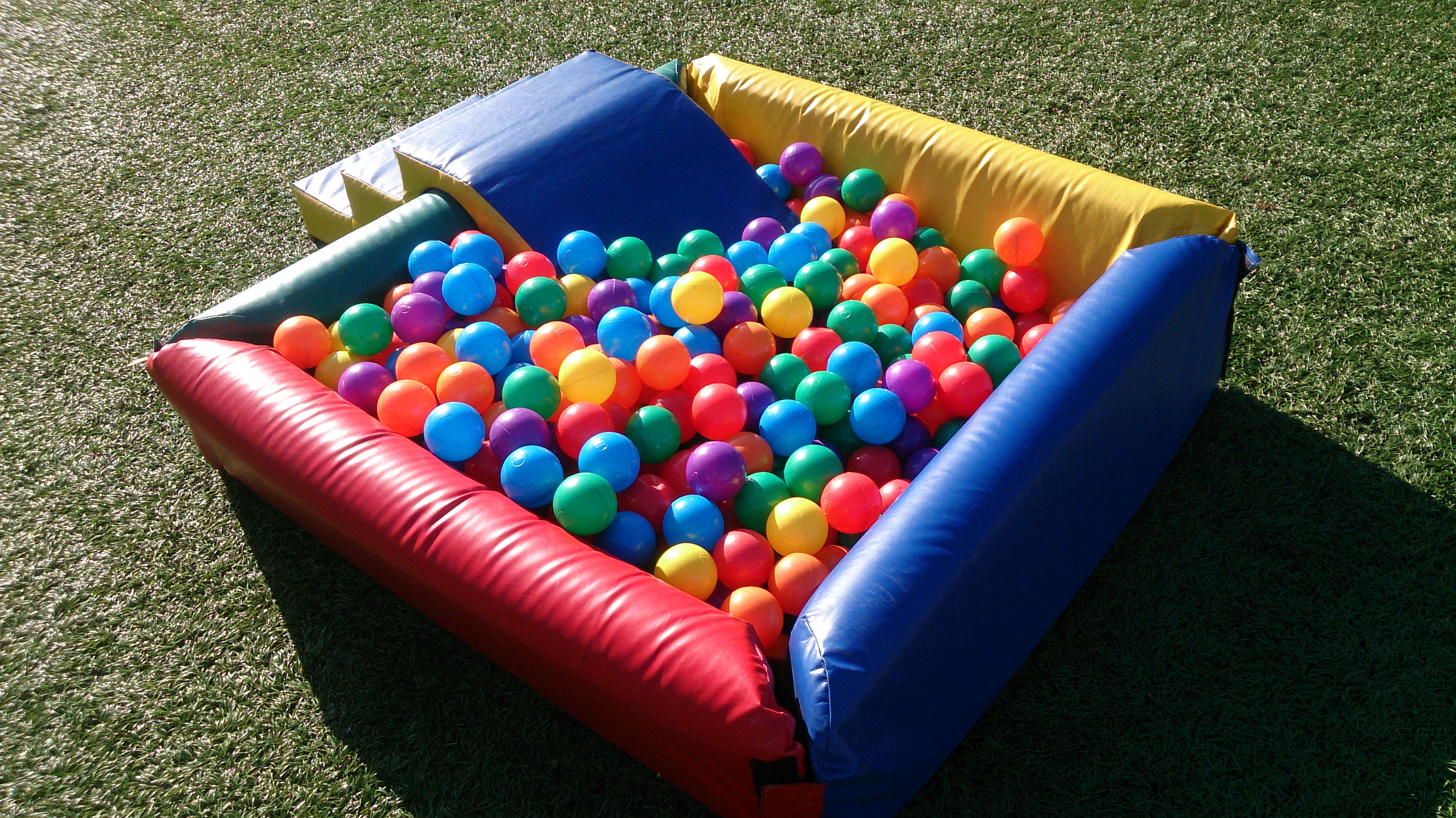 bouncy castle and ball pit