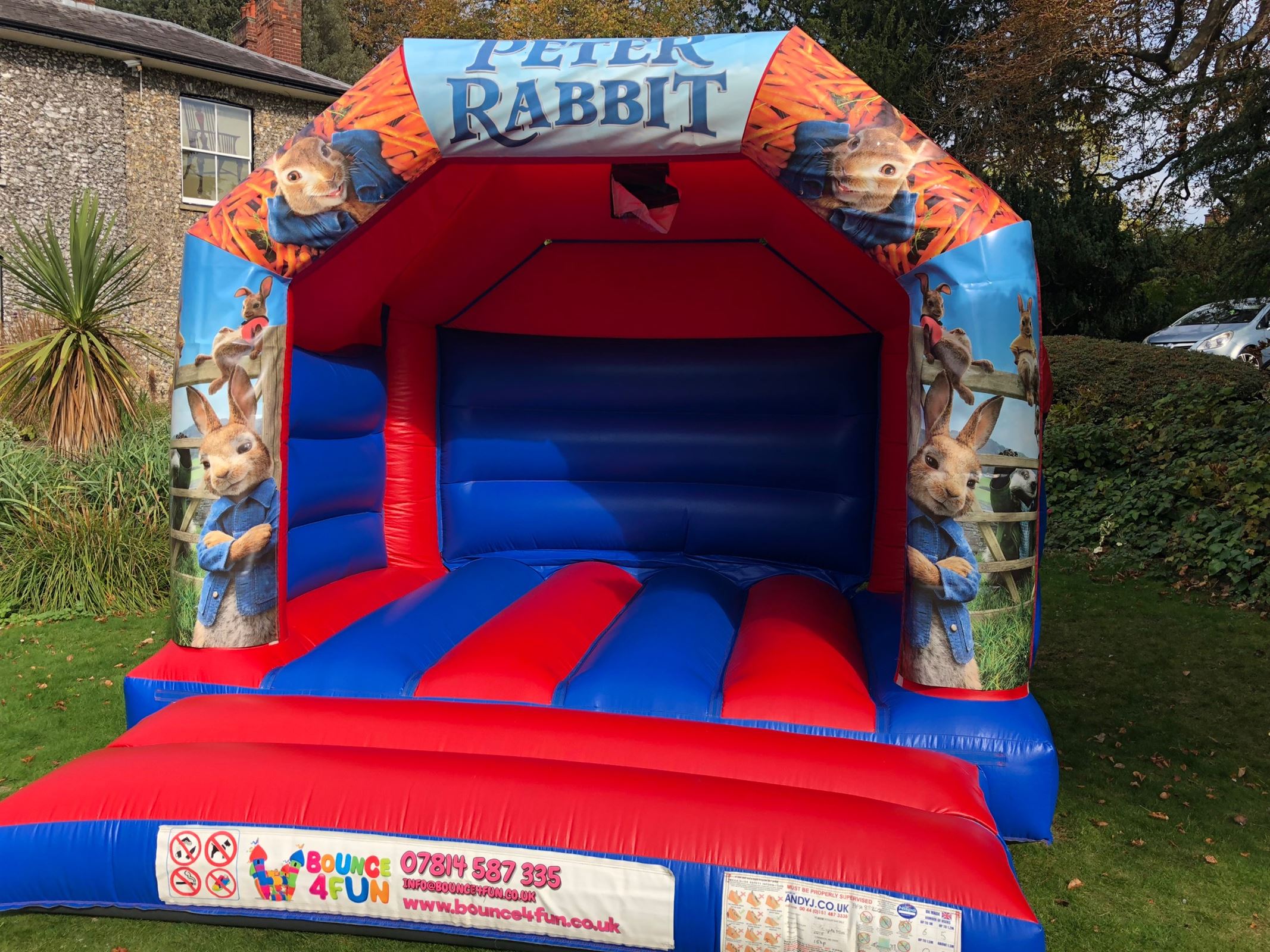 peter rabbit bouncy castle hire