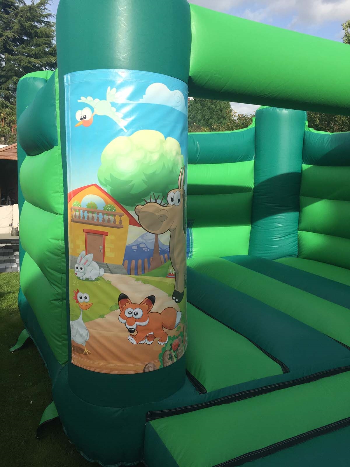 low-height-farm-bouncy-castle-hire