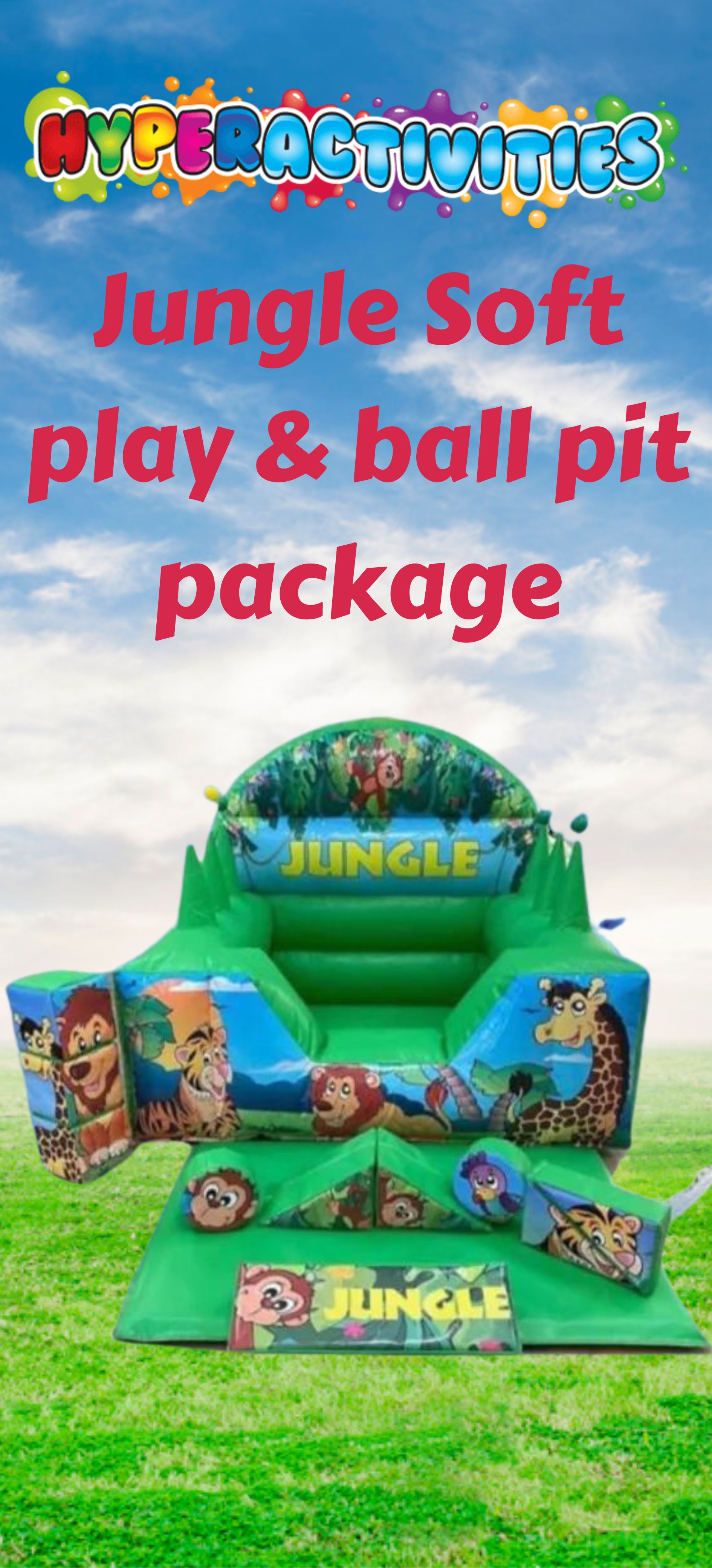 Jungle Soft Play and Inflatable Ball Pitt Best Bouncy Castle Hire