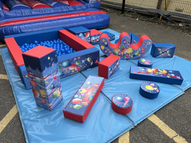 Red & Blue Party Soft Play - Hire in Hersham, Walton on Thames ...