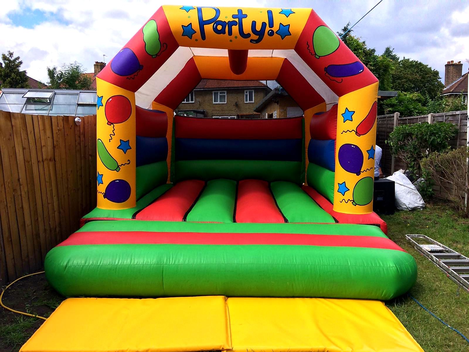 bouncy castle in living room