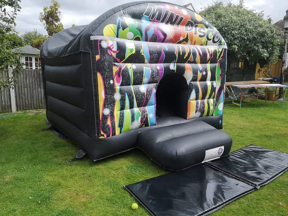 Mini Disco Dome 13ft long x 11ft wide x 9ft high - Bouncy Castle Hire ...