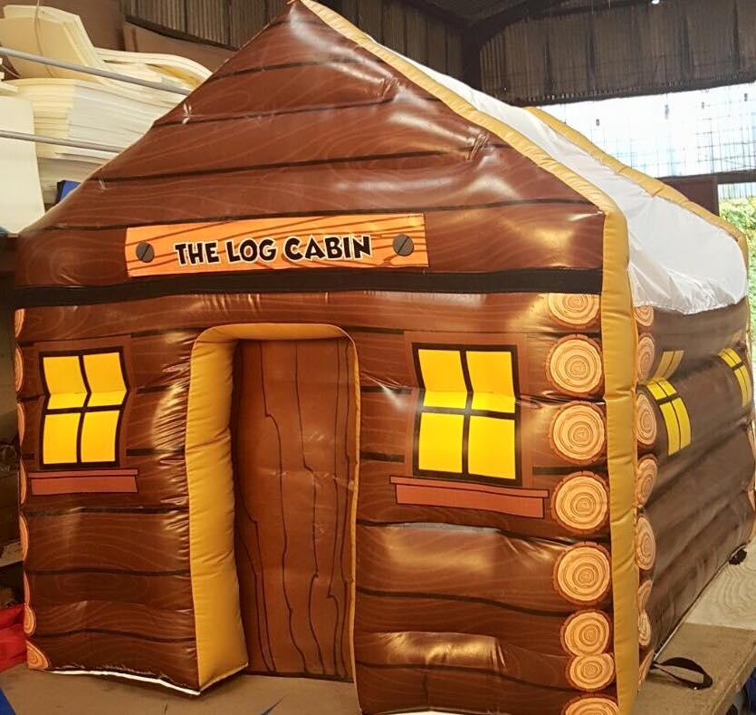 Log Cabin Inflatable For Hire In Wolverhampton, Walsall, Bilston