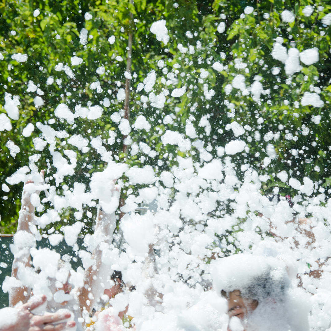 Foam Party Cannon Machine Hire Inflatable, Bouncy Castle