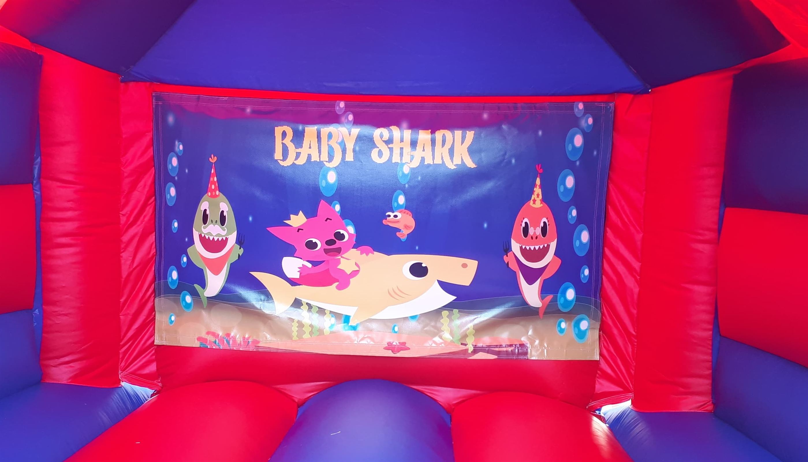 baby shark bouncy castle hire