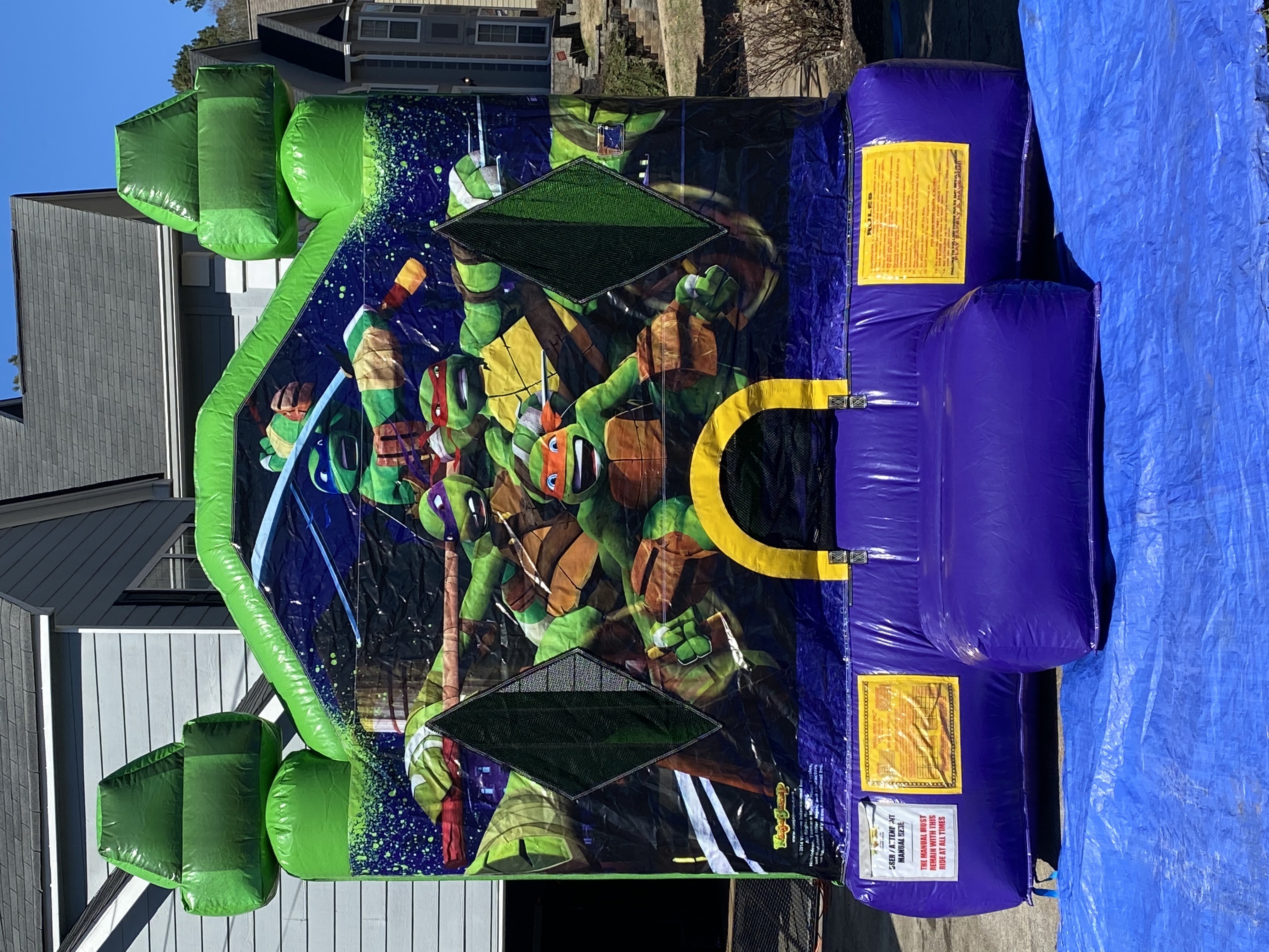 Inflatable bounce house – teenage mutant ninja turtle