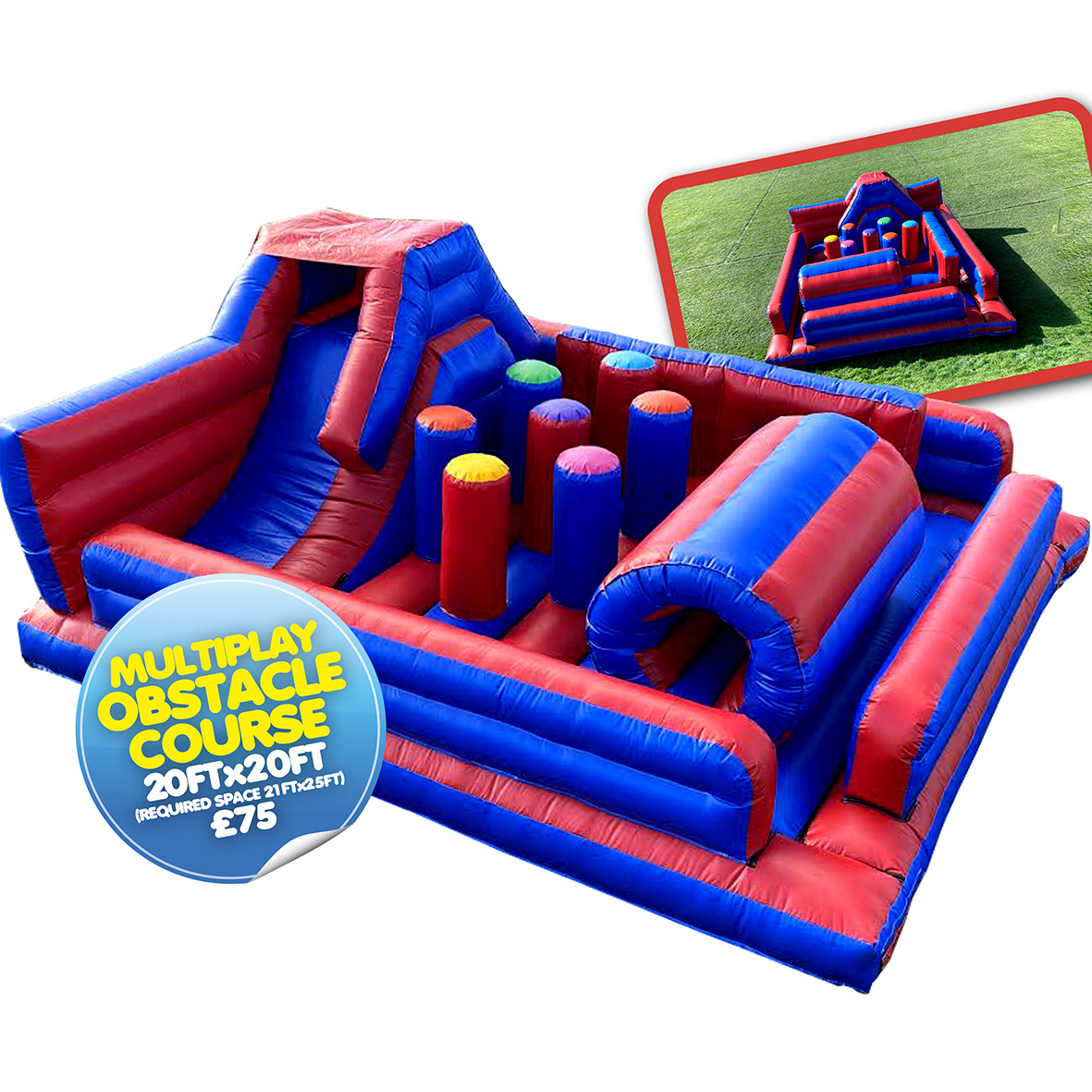 hire inflatable assault course