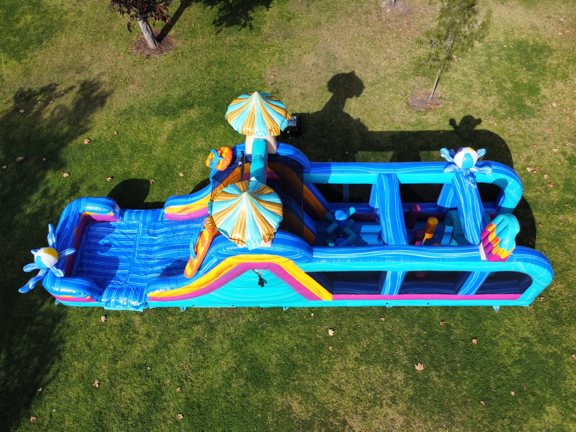 Pool Party Obstacle Course Bounce House Rental in Canton, Massillon