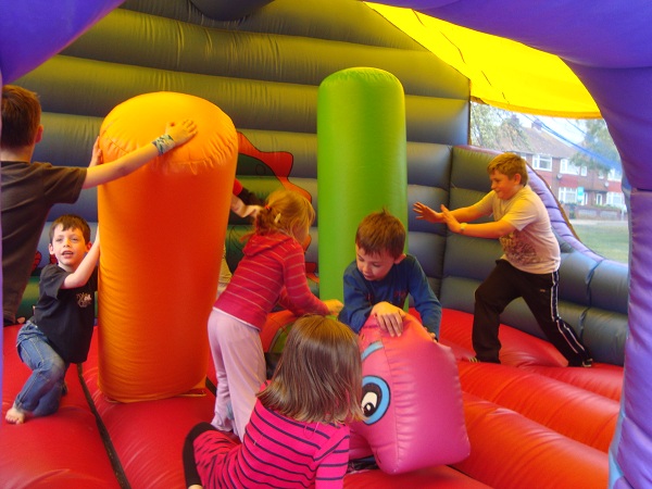 swords bouncy castles