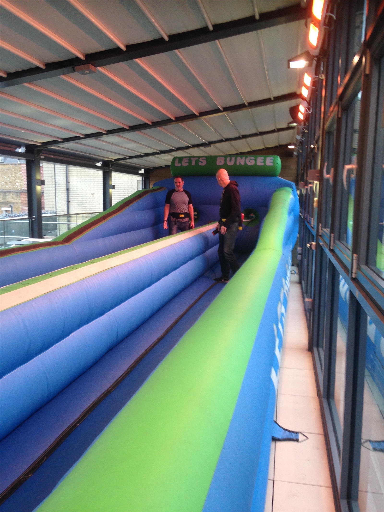 inflatable bungee run hire