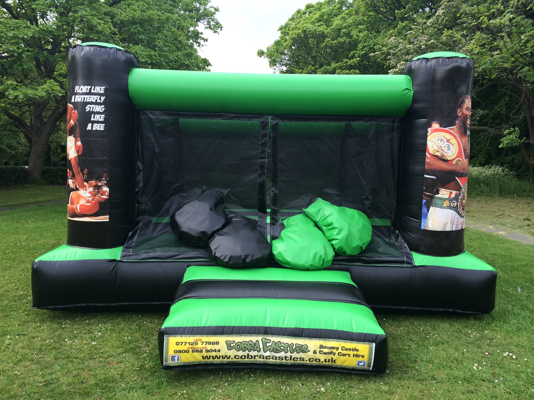 boxing ring bouncy castle