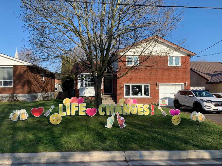 Special Events Yard Card Greetings in Cambridge Kitchener Waterloo