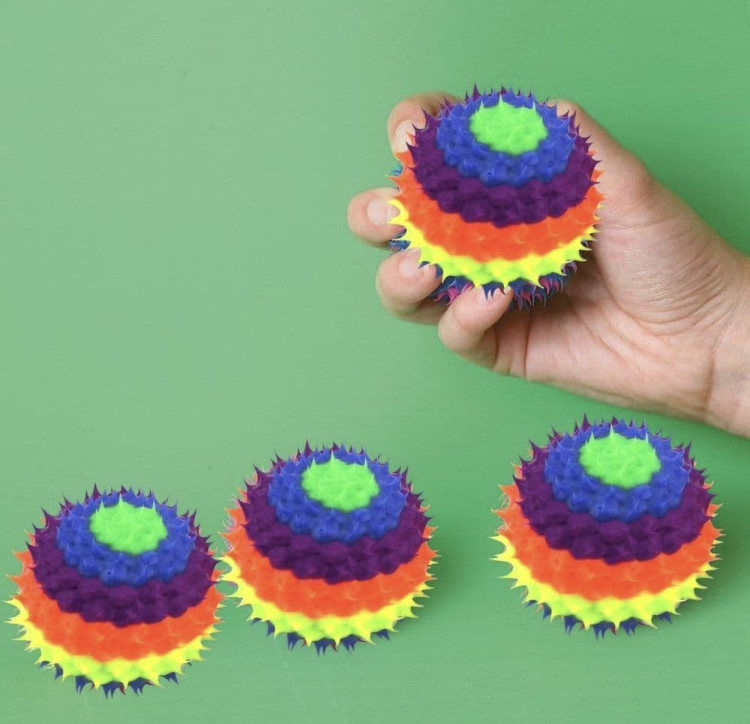 Uv Rainbow Spikey Ball Free Sensory Toys Online Toy Shop Popular