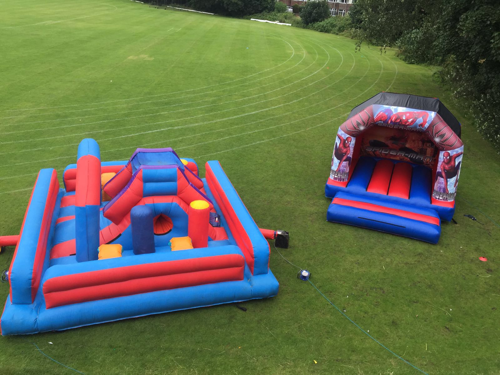 spiderman bouncy castle hire