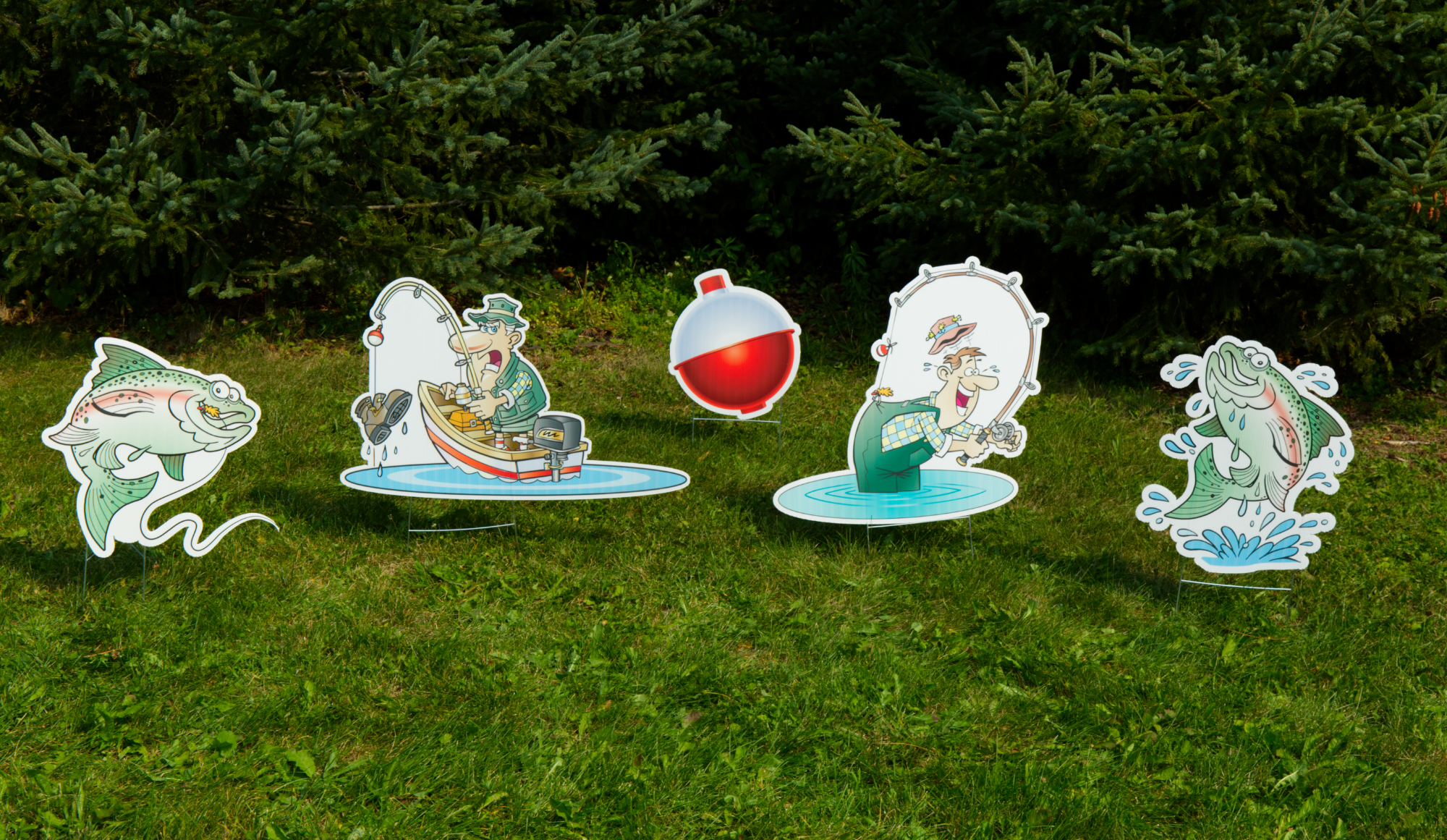 Characters you can add to customize your yard card Yard Card