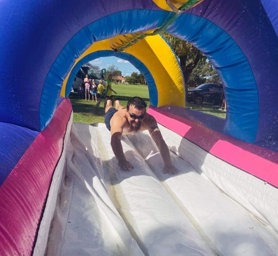 Wild Splash Slip n Slide Best Amusement Hire service in Perth Mad