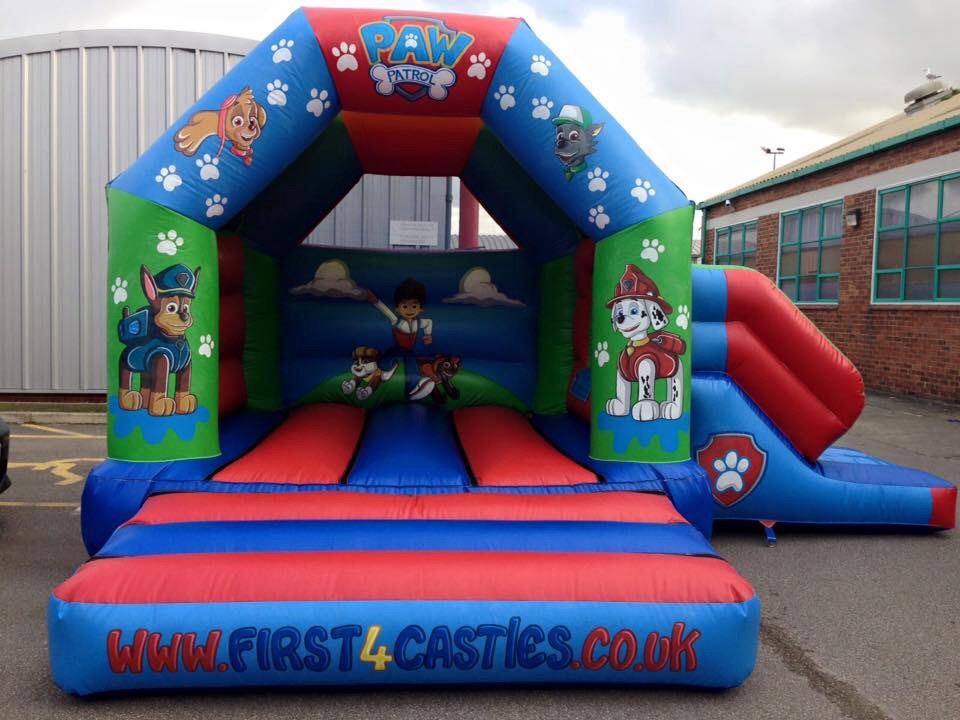 Dog and Friends Bouncy Castle with Slide Bouncy castle hire in