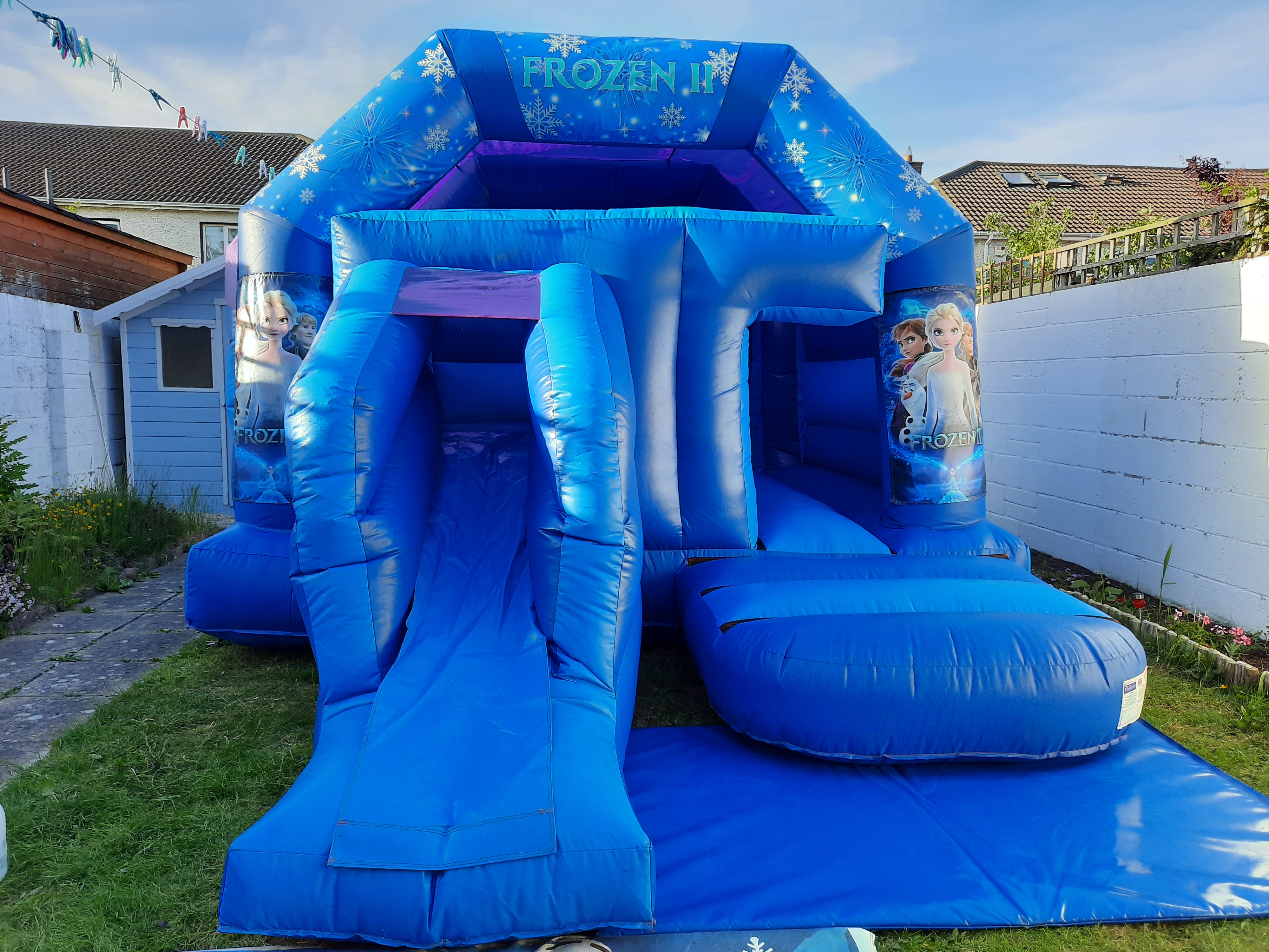 bouncy castle with slide to hire